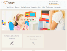 Tablet Screenshot of cbstherapy.com